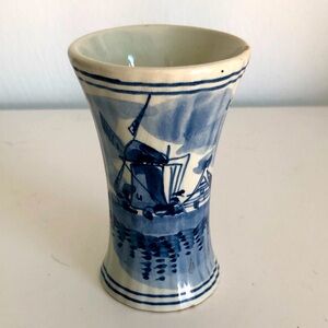 Vintage Delft Blue Mini Vase